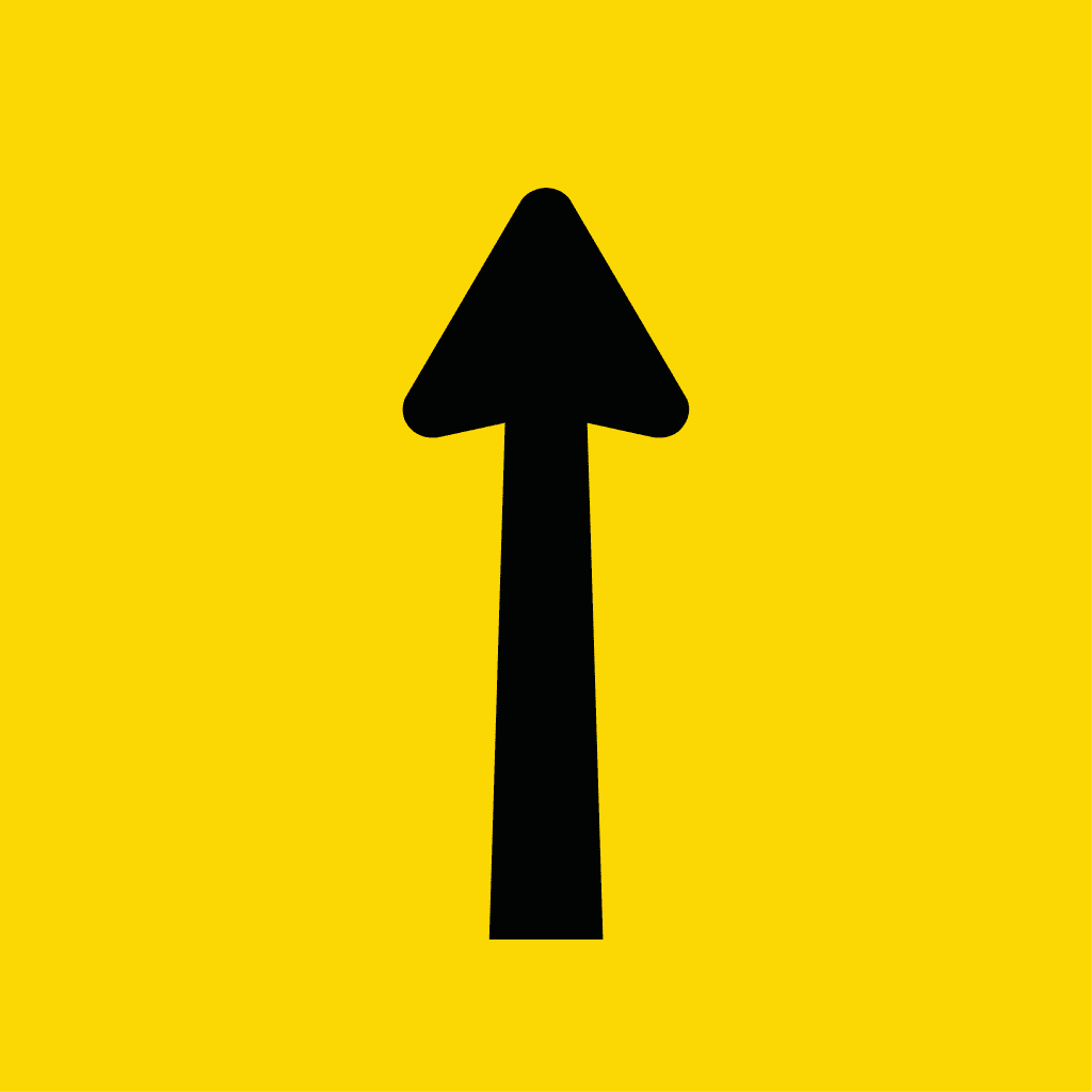 upwards-arrow-600x600mm-printflex-low-cost-fast-turnaround